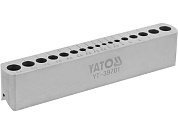 Кондуктор для сверления отверстий 3.0 - 9.5 мм, 17 отв. (YT-39701) YATO