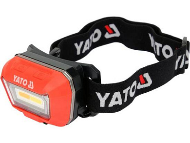 Фонарь светодиодный налобный для подбора цвета (CRI96+,160lm,3.7V,1500mAh,usb,IP65)(YT-08490) YATO