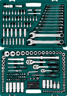 Набор инструмента автомобильного (1/2", 1/4", 3/8") 216пр. "X-DRIVE 216" (27888-H216) KRAFTOOL