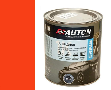 Автоэмаль алкидная - 1025 Оранжевая Банка 0,8 л (ATN-P07190-08) AUTON