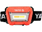 Фонарь светодиодный налобный для подбора цвета (CRI96+,160lm,3.7V,1500mAh,usb,IP65)(YT-08490) YATO фото2