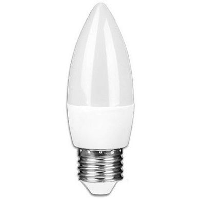 Лампа св/диодная ЭКОВАТТ C37 6.2W 4000K E27 550лм холодный белый свет свеча