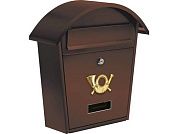 Ящик металлический почтовый 380х320х105мм коричневый (78587) VOREL