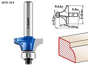 Фреза кром. калев. №1, D= 25,4мм, раб. дл.-11мм, рад.-6,3мм, хв.-8мм, d-12,7мм (28701-25.4) ЗУБР