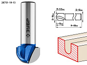 Фреза пазовая галтельная, D= 19мм, рабочая длина-13мм, радиус-9,5мм, хв.-12 мм (28751-19-13) ЗУБР