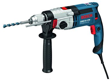 Дрель ударная GSB 21-2 RE БЗП / 1100Вт, 0-900/3000 об/мин / чем. (0 601 19C 500) BOSCH