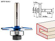 Фреза горизонтально-пазовая, D= 50,8мм, высота-2мм, хв.-8мм, d-22мм (28757-50.8-2) ЗУБР
