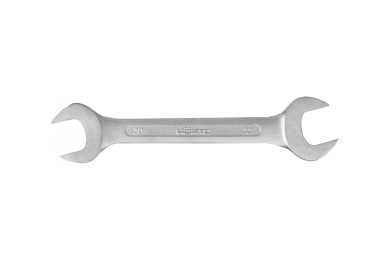 Ключ рожковый двусторонний 30х32мм, хром.покр. (102257) HORTZ