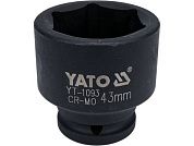 Головка ударн. 3/4" 43мм L57мм 6гр. CrMo (YT-1093) YATO