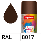 Краска аэрозольная  "Шоколад" акриловая (265г) RAL 8017 MAGICLINE