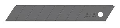 Лезвие для ножа сегментированное 18мм, 8 сегментов, 50шт., в боксе "EXCEL BLACK" (OL-LBB-50) OLFA