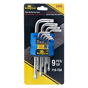 Набор ключей TORX 9пр. Т10-Т50 (KT-5098) KINGTUL