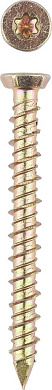 Шуруп по бетону шлиц TX30 Ø 7.5x152 мм хром. золотистый острый 50шт. (4-300483-75-152) ЗУБР