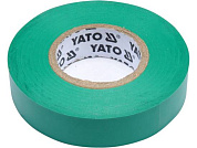 Изолента ПВХ, 15мм х 20м х 0,13мм, зеленая (YT-81595) YATO