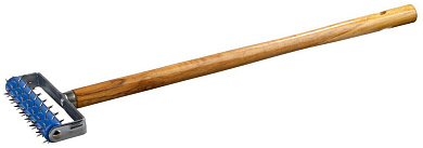 Валик игольчатый для гипсокартона в сборе, металл. иглы, ручка 500мм, 32х150мм (0395-15) STAYER