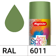 Краска аэрозольная  оливковая акриловая (265г) RAL 6011 MAGICLINE