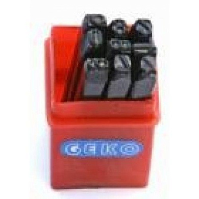 Клейма цифровые арабские, шрифт 6мм, 9шт. (G01810) GEKO