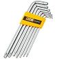 Набор ключей TORX длинных с отверстием 7пр.(Т10Н,Т15Н,Т20Н,Т25Н,Т27Н,Т30Н,Т40Н)(JCB-5071TL) JCB фото3