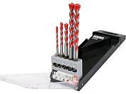 Сверла универсальные по металлу, бетону, дереву и керамике 4-10мм с хвост. HEX, 5шт. (YT-44789) YATO