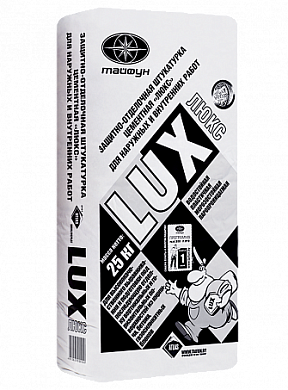 Штукатурка цементная "Люкс" серая (мешок 25 кг)(LUX-SHT/25BY) Тайфун