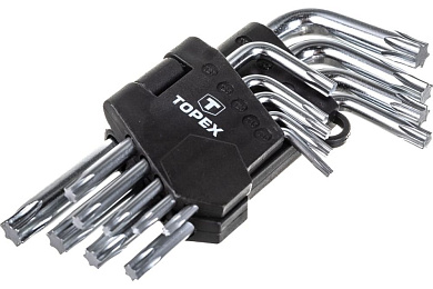 Набор ключей Torx T10-T50, 9пр., Cr-V (35D960) TOPEX