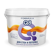 Краска "Formula Q8" белоснежная ВД полиакриловая для стен и потолка 13,0 кг