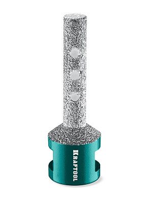 Фреза алмазная вакуумная VS DIAMOND d 10 мм М14, 50 мм, пальчиковая с конусом (29811-10) KRAFTOOL