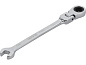 Ключ рожково-накидной с трещоткой,шарнирный 8 мм (YT-1674) YATO фото2