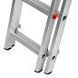 Лестница алюмин., 3х11 ступ, трехсекц., 5040мм, слож.3120х445х175мм, (97821) СИБРТЕХ фото7