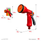 Распылитель поливочный пластиковый, тип пистолетный, 8 позиционный (8-427370_z02) Grinda фото3