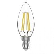 Лампа филаментная LED-F C37 5Вт (230В 4000К E14) 4810053040214 HORIZONT