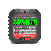 Тестер розеток и УЗО КТ 107D серия PROLINE (86321) КВТ