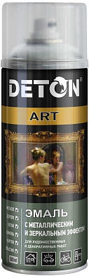 Эмаль с металлическим и зеркальным эффектом - Алюминий - аэр. 520мл ART (DTN-A70732) DETON