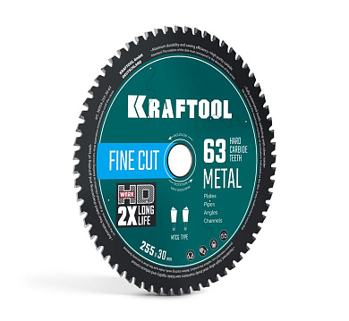 Диск пильный 255х30х2.0x63Т по металлу и стали "Metal Cut" (36954-255-30-63) KRAFTOOL
