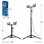Прожекторы светодиодные на штативе 2 х 30Вт, 6500К IP65, 1.6 м (57145-2-30) ЗУБР фото9