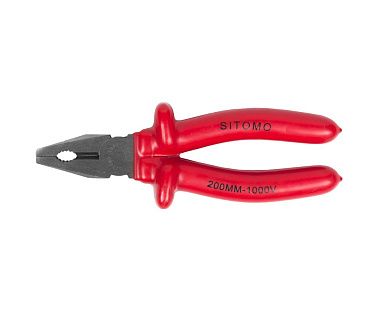 Плоскогубцы комбинированные диэл., 200мм, облитые рукоятки (52033) SIT