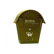 Ящик металлический почтовый 370х100х340мм (SO2 золото антик) METLINE
