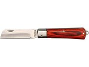 Нож электрика прямой для разделки кабеля 200мм, с дер. ручкой, HRC42-48 (YT-7600) YATO