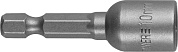 Насадка магнитная с торцовой головкой 10мм, L 45мм, 1/4" "PROFI" (26390-10) STAYER