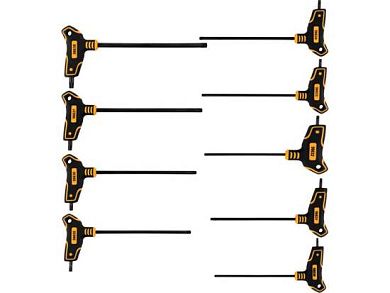 Набор ключей TORX с отвестием T10-T50 c T-образной ручкой, 9пр. Cr-V (56639) VOREL