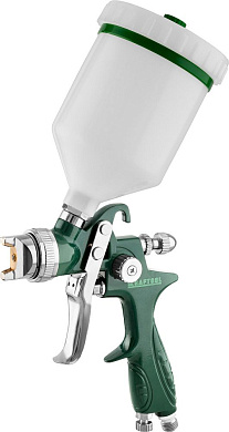 Краскопульт пневмат., HVLP, с верхним бачком, 1.7 мм AirKraft (06522-1.7) KRAFTOOL