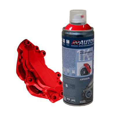Эмаль для суппортов - Красная - аэр. 520мл (ATN-A07646) AUTON