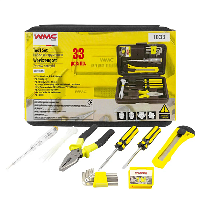 Набор инструментов 33пр., в кейсе(WMC-1033) WMC TOOLS