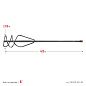 Насадка-миксер для смесей SDS-PLUS, d=60мм, l=400мм, для ПГС (06049-06-40) СИБИН фото3