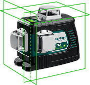 Нивелир лазерный "LL 3D", зеленый луч, 3х360°, 20м/70м, IP54, точн. +/-0,2 мм/м (34641) KRAFTOOL
