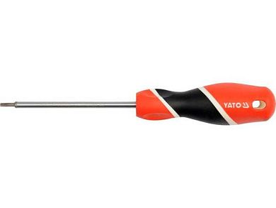 Отвертка TORX T8х75мм c отверстием S2 HRC58 (YT-25953) YATO