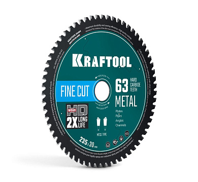 Диск пильный 235х30х2.0x63Т по металлу и стали "Metal Cut" (36954-235-30-63) KRAFTOOL