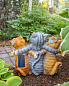 Фигура садовая ЧУДЕСНЫЙ САД 208 "Веселые коты" с LED подсветкой, на солнеч.батарее, полирезина фото3