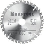 Диск пильный 200х32х36Т по дереву "Optima" (36951-200-32) KRAFTOOL