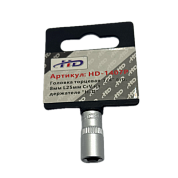 Головка торцевая 1/4" 6гр. 8мм L25мм CrV на держателе (HD-1407P) H-D